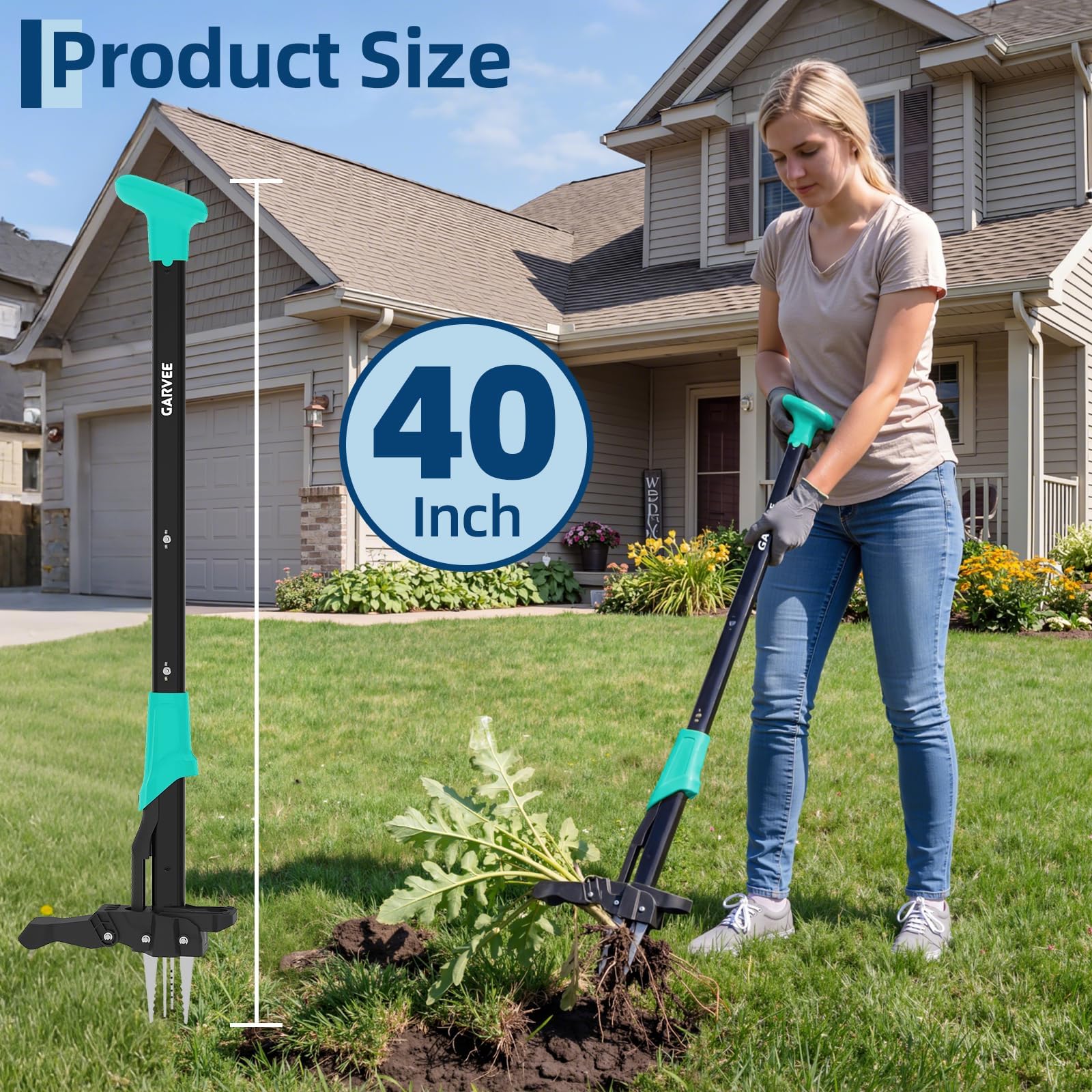 Gardening Tools Gifts - Long Handle Stand Up Weed Puller,No