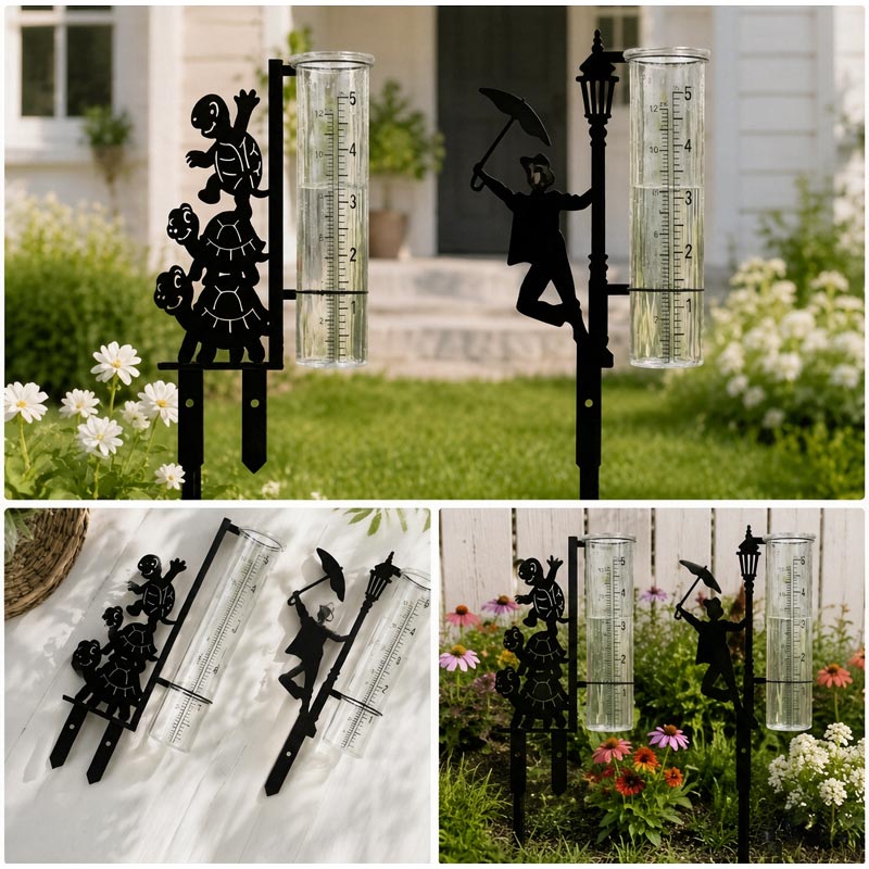 Metal Garden Rain Gauge Stake  - огляд і ціна Gardening Tools Youtube