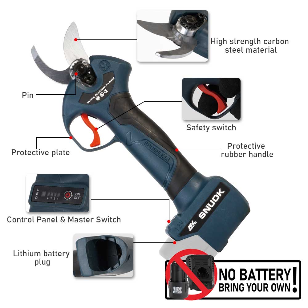 SNUOK 12V Brushless Electric P - огляд і ціна Gardening Tools Gifts