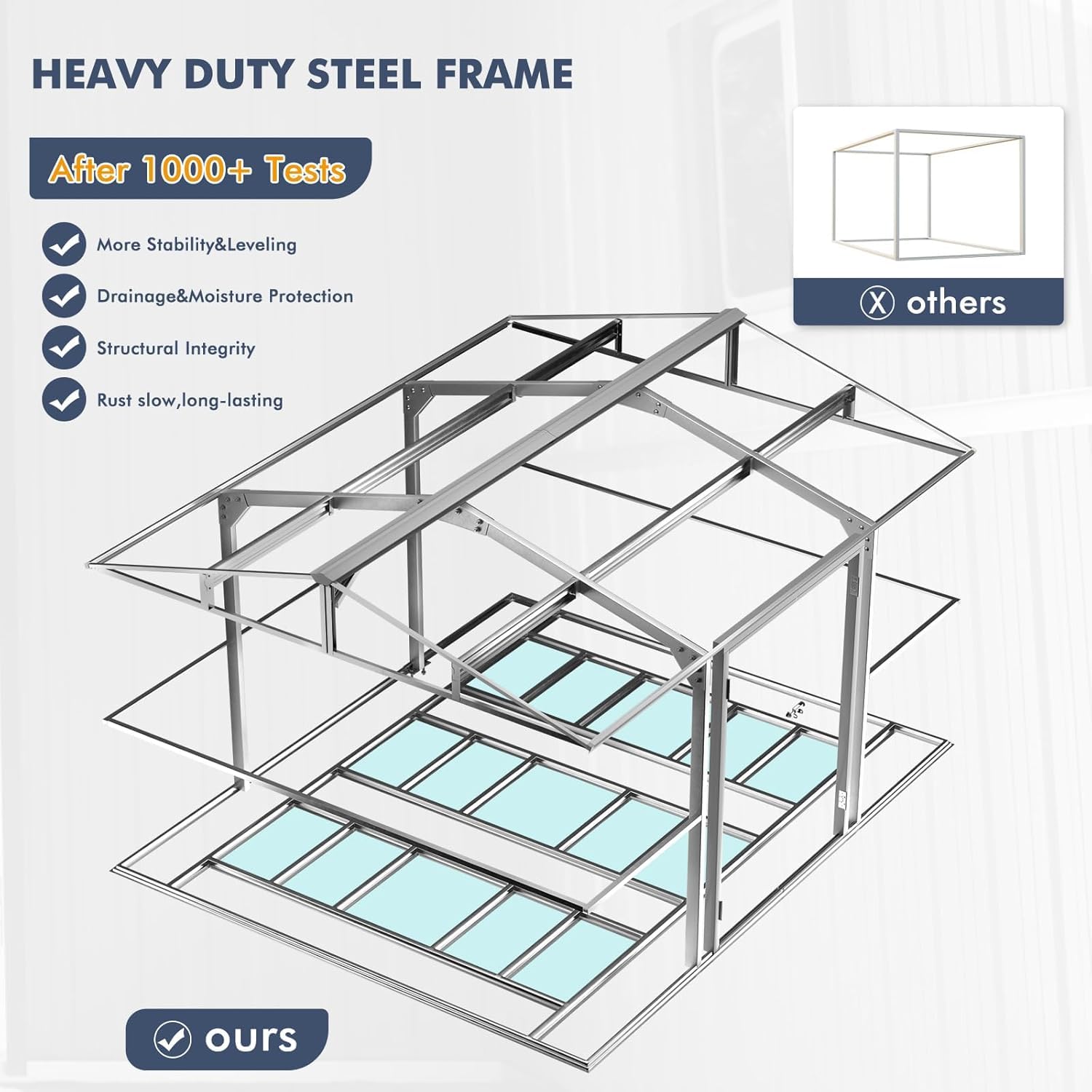 12x10 FT Metal Storage Shed wi - огляд і ціна Gardening Tools